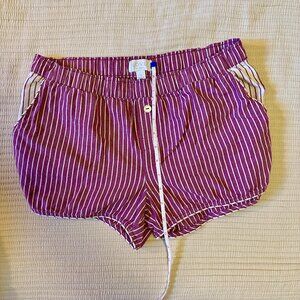 Gap Love Striped Button Boxer Shorts, Pockets